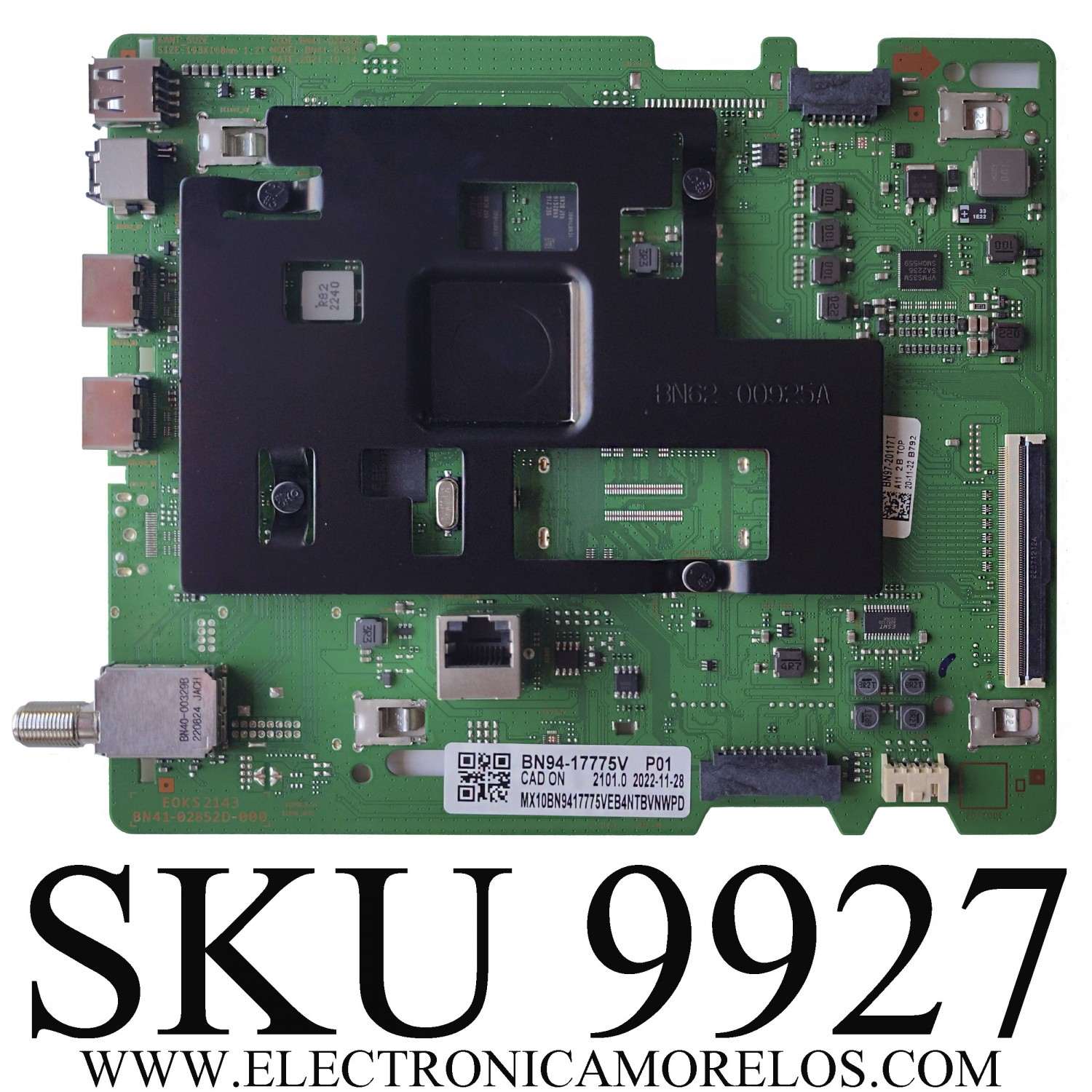 MAIN PARA TV SAMSUNG / NUMERO DE PARTE BN94-17775V / BN41-02852D-000 / BN97-20117T / BN9417775V / MODELO UN75TU7000FXZA / UN75TU700DFXZA	